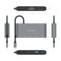 Aisens USB-C Dock 8 en 1 ASUC-8P010-GR Gris con HDMI, VGA y RJ45